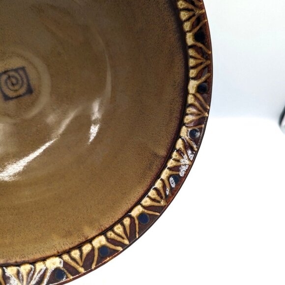 RARE Lewis & Risa Dimm Studio Pottery Mixing Bowl PORCELAIN 8.5" Livingston Fine - Picture 3 of 7